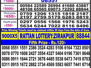 Lottery Result Today July 31, 2023