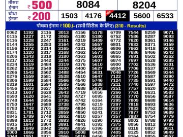 Lottery Result Today July 2, 2023