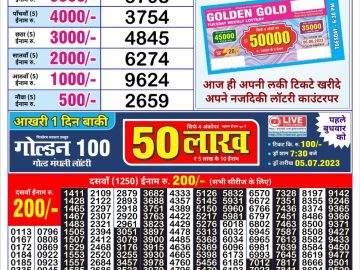 Lottery Result Today July 4, 2023