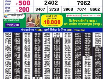 Lottery Result Today July 5, 2023