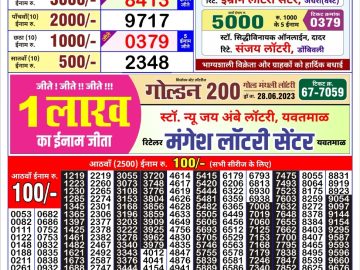 Lottery Result Today July 8, 2023