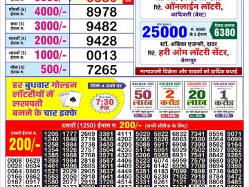 Lottery Result Today July 19, 2023