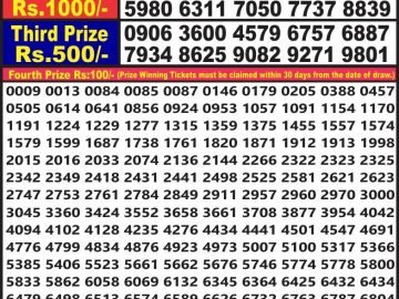 Lottery Result Today August 1, 2023