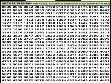 Lottery Result Today August 1, 2023