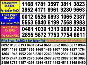 Lottery Result Today August 4, 2023