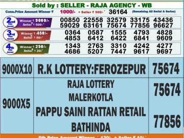 Lottery Result Today August 5, 2023