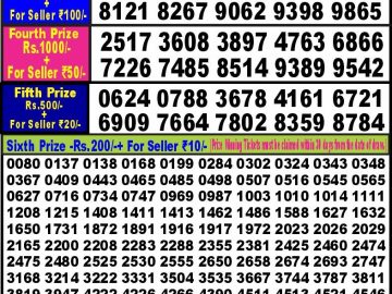 Lottery Result Today August 8, 2023