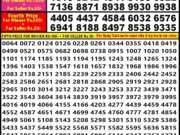 Lottery Result Today August 10, 2023