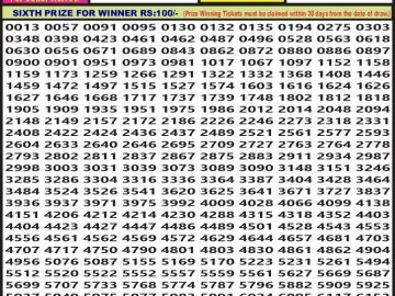 Lottery Result Today August 18, 2023