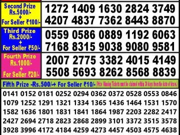 Lottery Result Today August 20, 2023