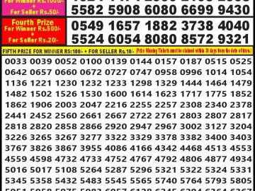 Lottery Result Today August 23, 2023