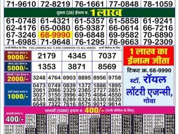 Lottery Result Today August 23, 2023