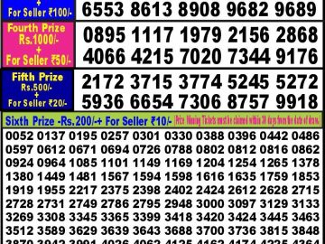 Lottery Result Today August 24, 2023