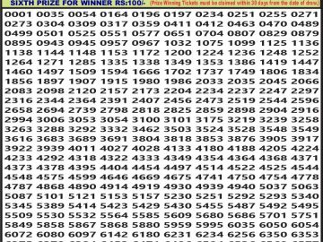 Lottery Result Today August 29, 2023