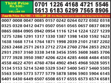 Lottery Result Today August 30, 2023