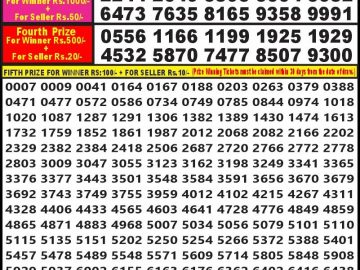 Lottery Result Today August 31, 2023