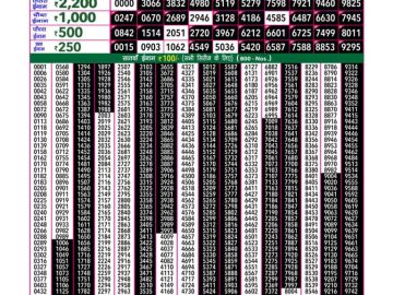 Lottery Result Today August 1, 2023