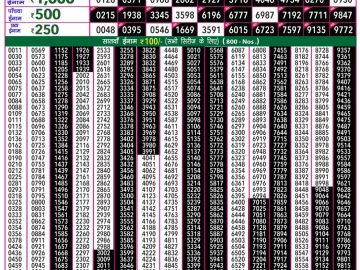 Lottery Result Today August 11, 2023