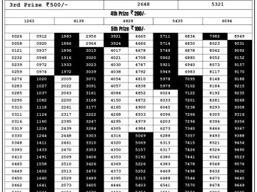 Lottery Result Today August 20, 2023