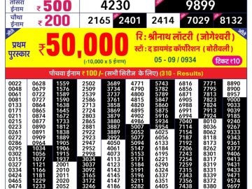 Lottery Result Today August 22, 2023