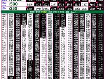 Lottery Result Today August 24, 2023