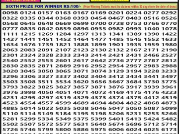 Lottery Result Today September 5, 2023