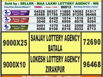 Lottery Result Today September 8, 2023