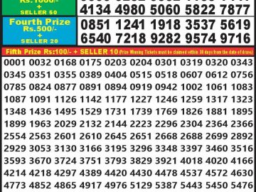 Lottery Result Today September 13, 2023