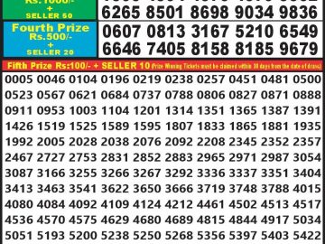 Lottery Result Today September 16, 2023