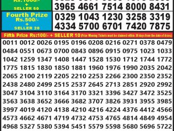 Lottery Result Today September 17, 2023