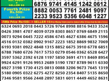 Lottery Result Today September 18, 2023