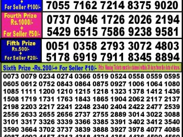 Lottery Result Today September 23, 2023