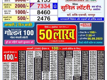 Lottery Result Today September 4, 2023