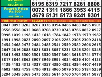 Lottery Result Today October 1, 2023