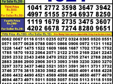 Lottery Result Today October 5, 2023