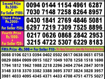 Lottery Result Today October 8, 2023