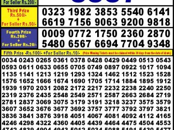 Lottery Result Today October 8, 2023