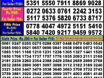 Lottery Result Today October 10, 2023