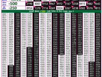 Lottery Result Today January 16, 2024