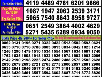 Lottery Result Today January 16, 2024