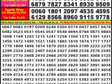 Lottery Result Today January 24, 2024