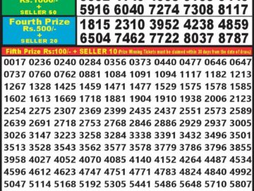 Lottery Result Today January 25, 2024