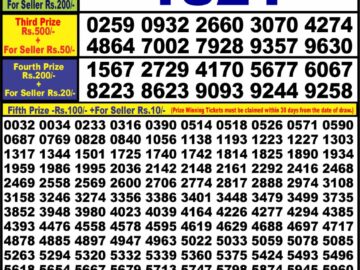 Lottery Result Today January 29, 2024