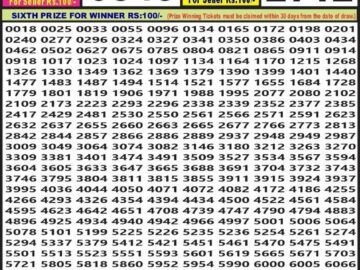 Lottery Result Today January 31, 2024