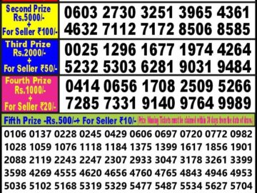 Lottery Result Today January 24, 2024