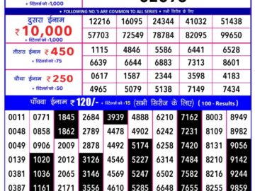 Lottery Result Today January 13, 2024