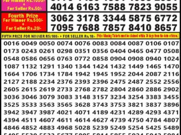 Lottery Result Today January 30, 2024