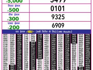 Lottery Result Today January 24, 2024