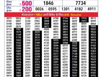 Lottery Result Today January 24, 2024