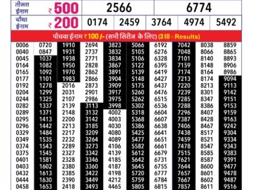 Lottery Result Today January 30, 2024